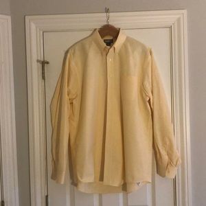 Men’s Lands End 17-37 Tall Button Down Dress Shirt